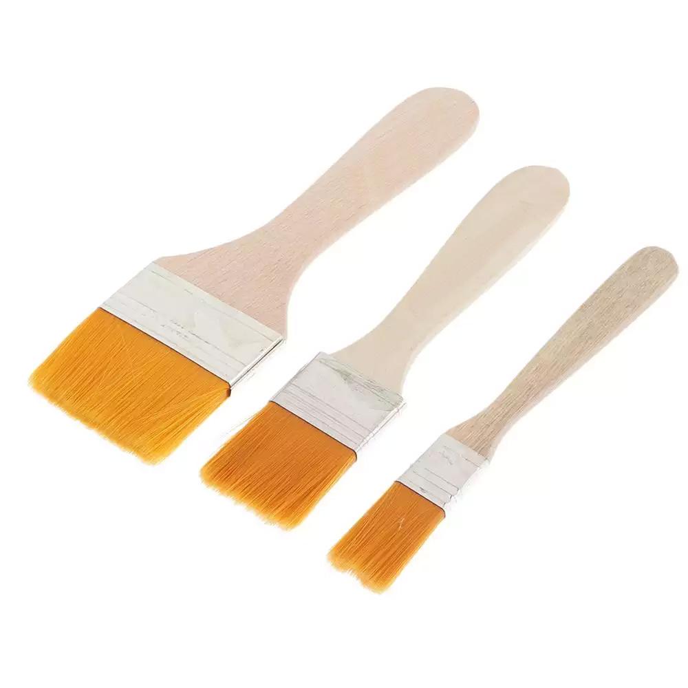 1117 Artistic Flat Painting Brush - Set of 3 - SkyShopy 1117 Artistic Flat Painting Brush - Set of 3 - SkyShopy